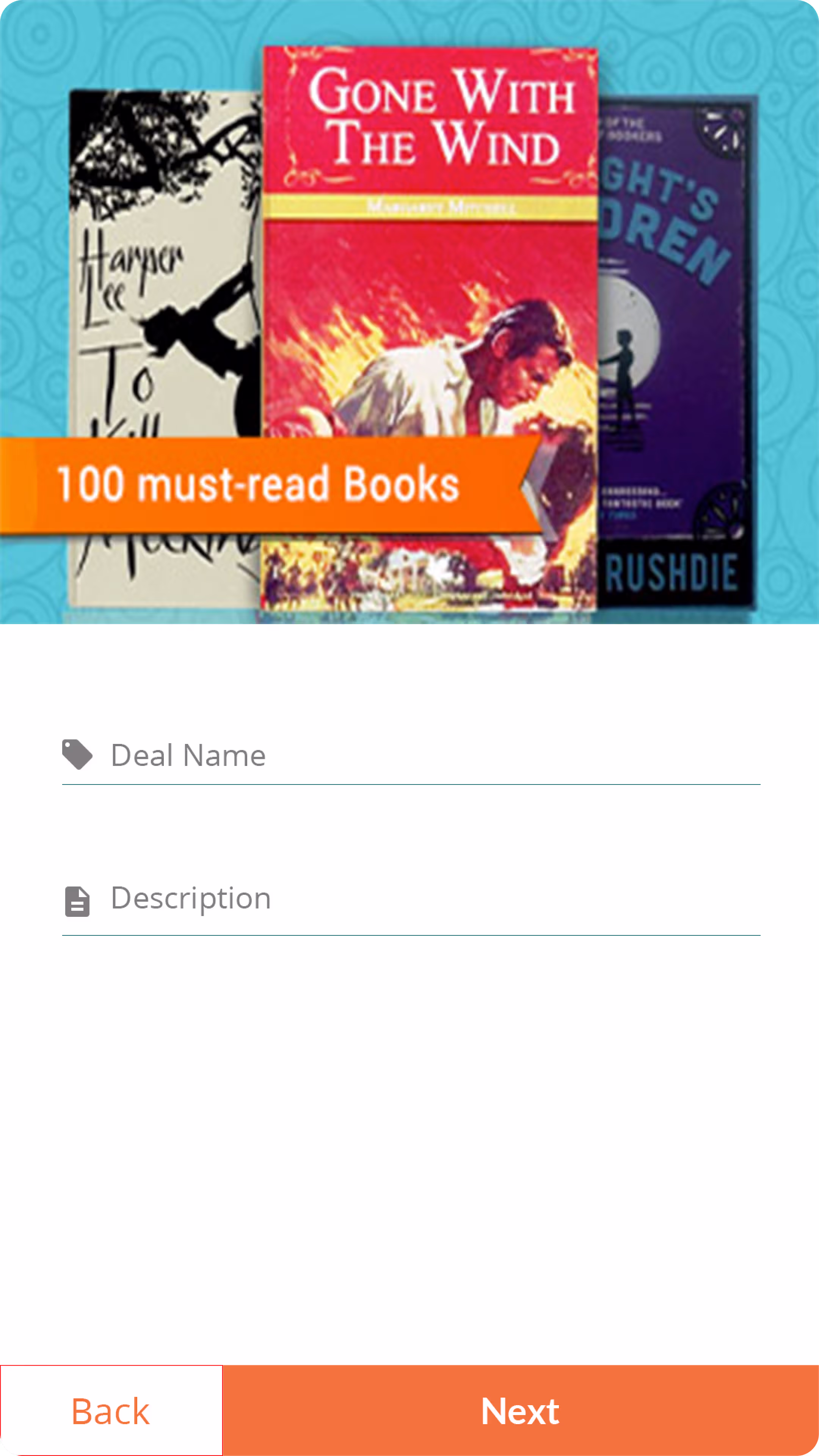Split n Save upload-a-deal form with the deal image, name and description